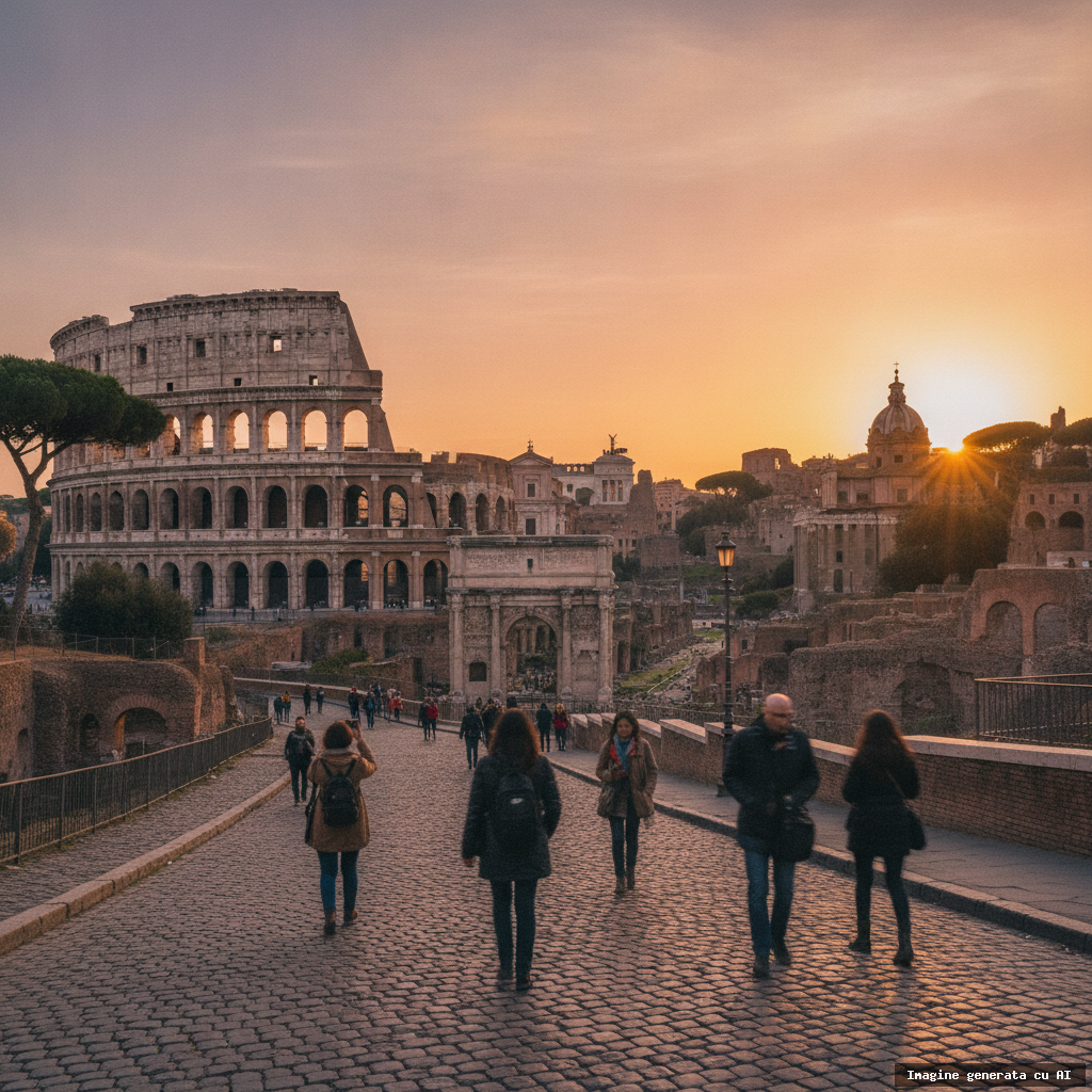 Ce să vizitezi în Roma în 3 zile: itinerariu complet (imagine generată cu AI)