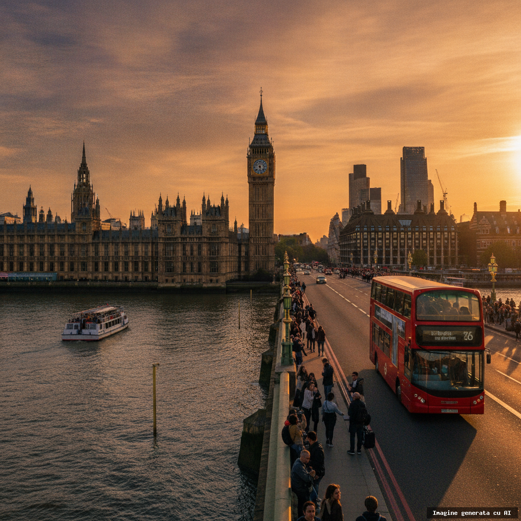 Ce să vizitezi în Londra prima dată: ghid practic pentru români (imagine generată cu AI)