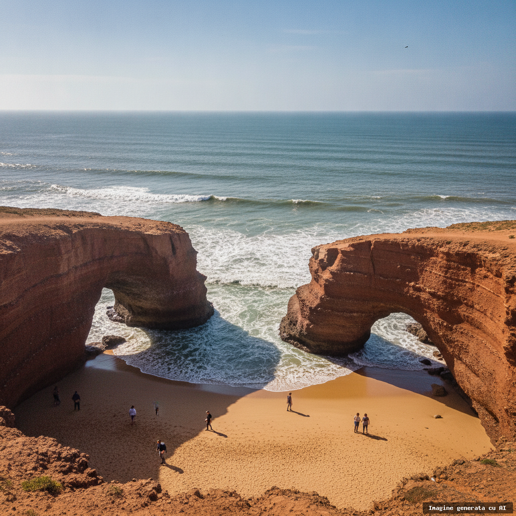 Cele mai frumoase plaje din Maroc: ghid pentru o vacanță de vis (imagine generată cu AI)