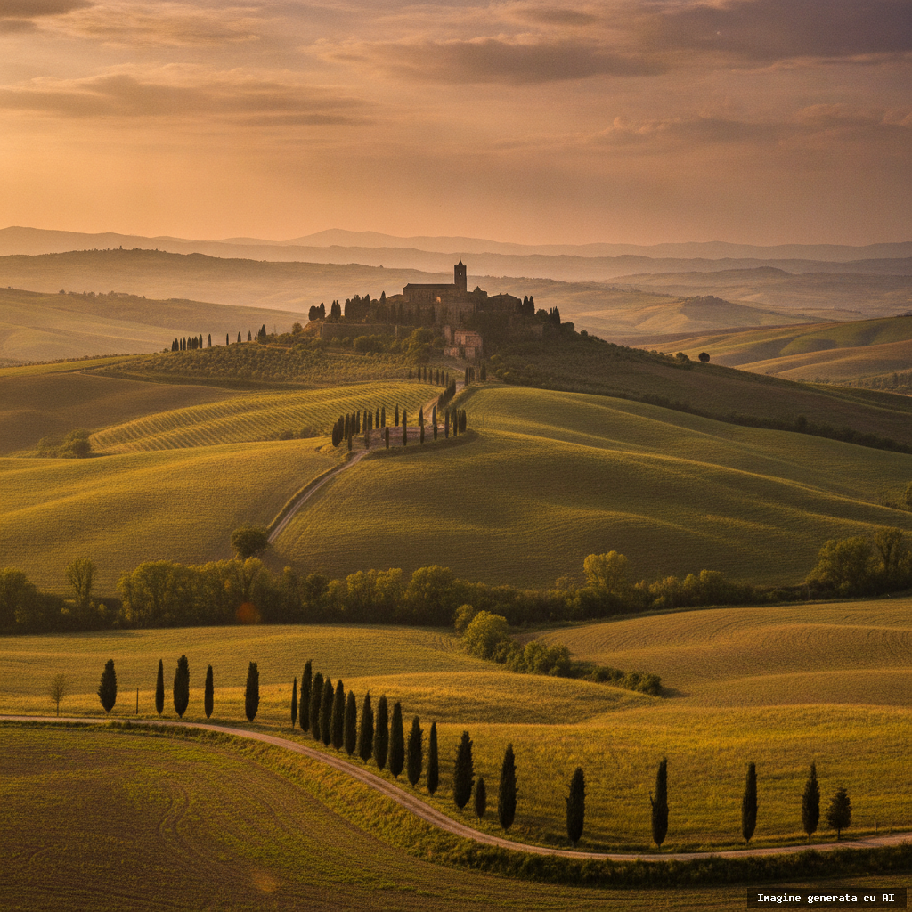 Ce să vizitezi în Toscana: ghid complet pentru o vacanță de neuitat (imagine generată cu AI)
