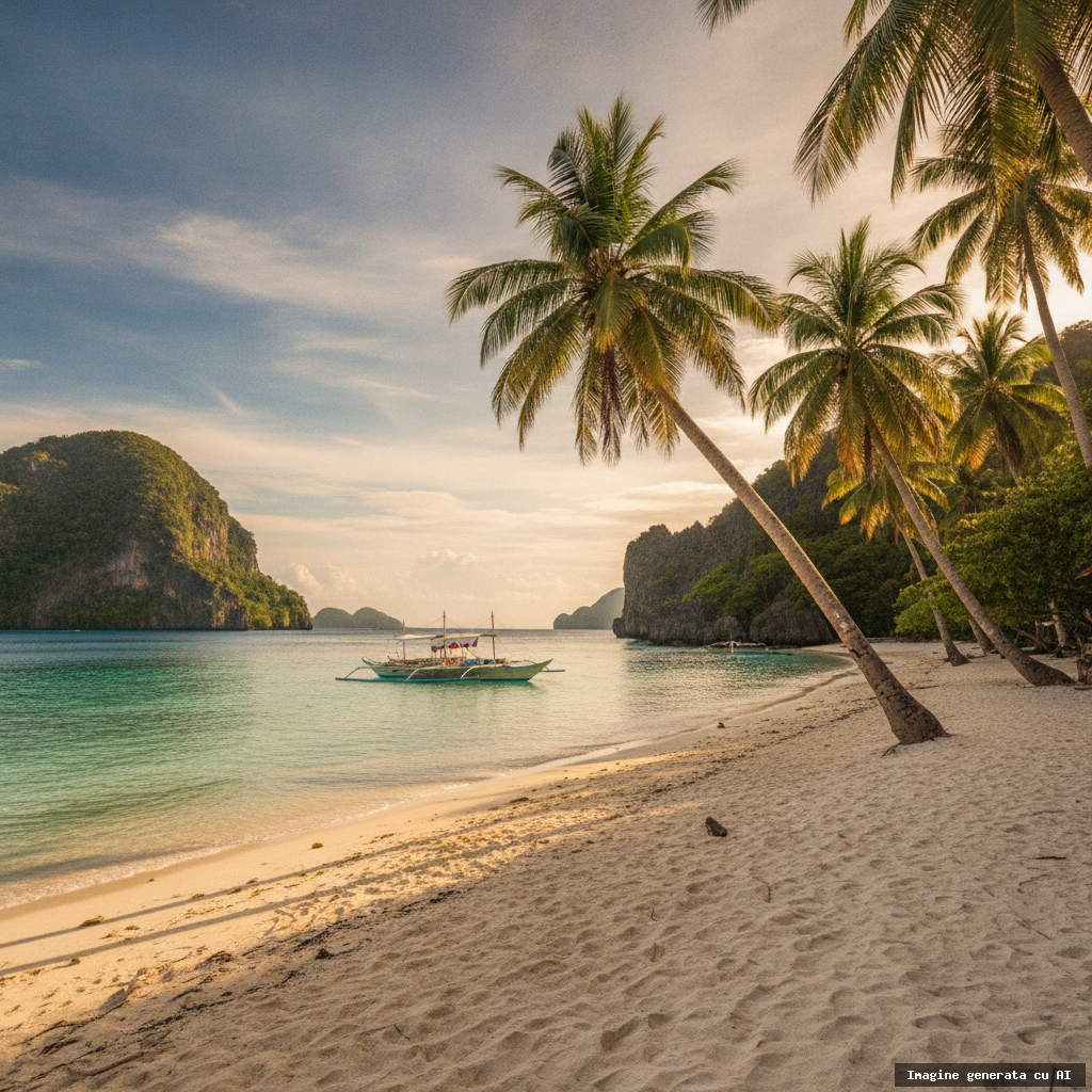 Insulele Filipine cu plaje de vis: ghid pentru vacanța perfectă (imagine generată cu AI)