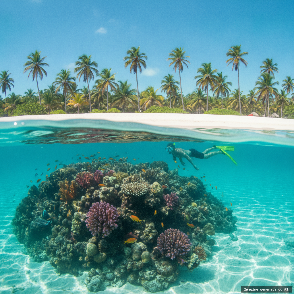 Plaje în Cuba pentru snorkeling și scufundări: ghid complet (imagine generată cu AI)