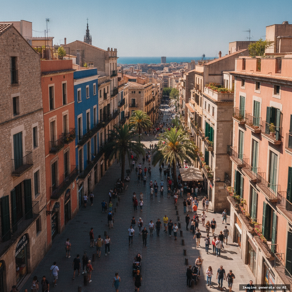 Taxa turistică în Barcelona: cât plătești și cum o eviți (imagine generată cu AI)