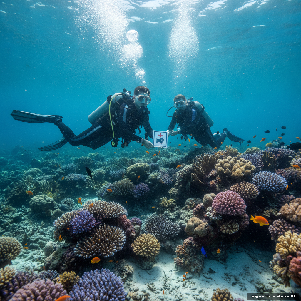 Scufundări în Maldive: sfaturi de siguranță pentru o vacanță fără riscuri (imagine generată cu AI)