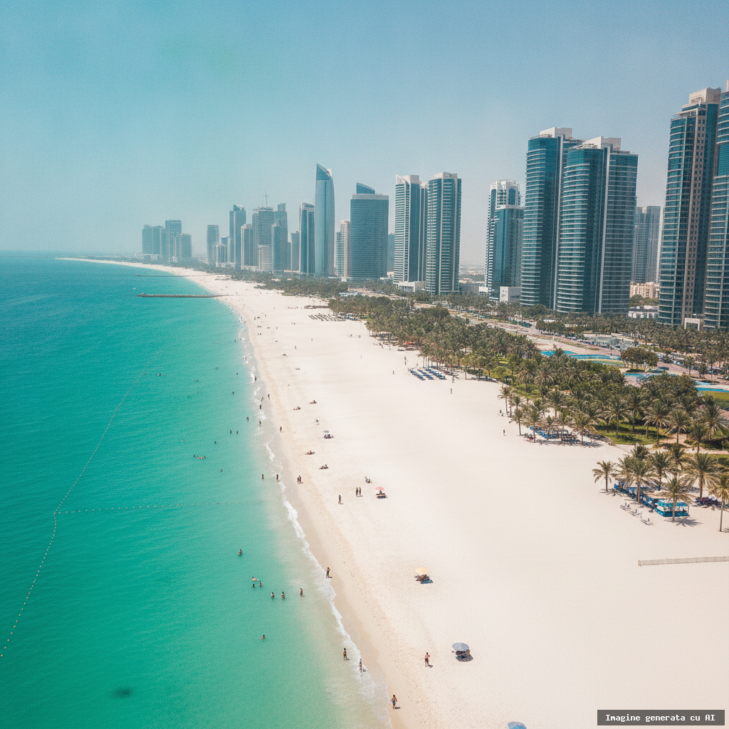 Cele mai bune plaje din Abu Dhabi: ghid complet pentru vacanța perfectă (imagine generată cu AI)