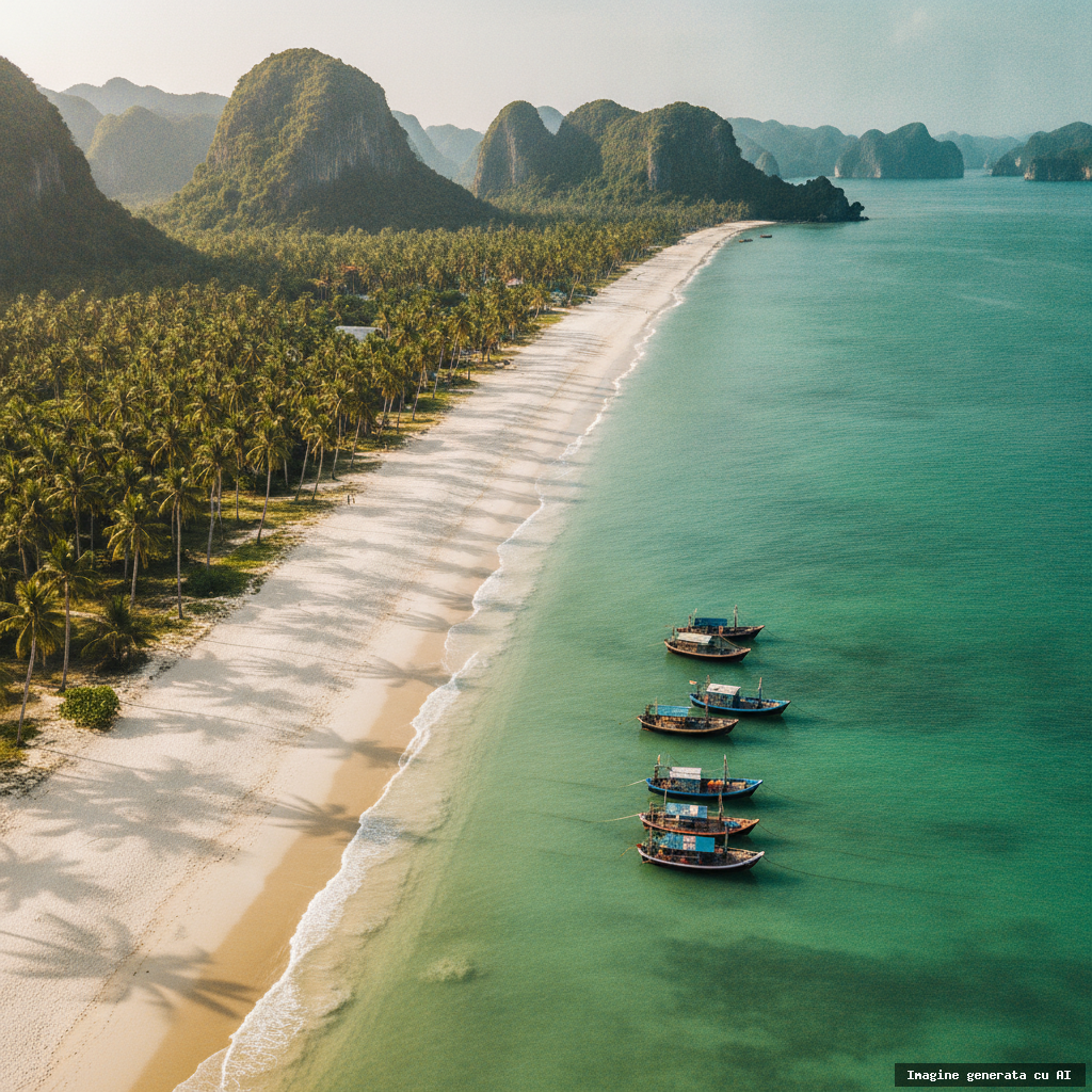 Cele mai frumoase plaje din Vietnam: ghid complet pentru o vacanță de vis (imagine generată cu AI)