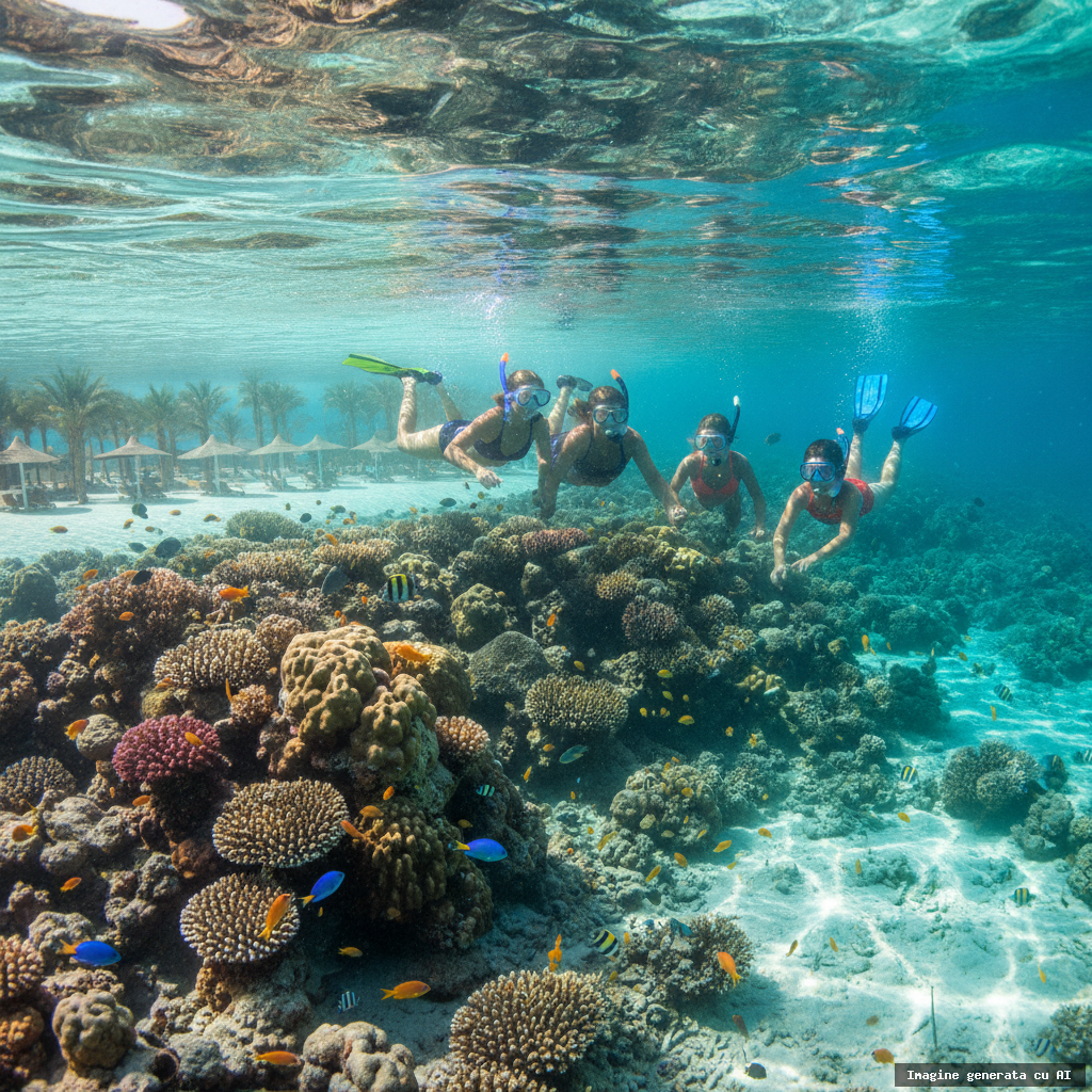 Vacanță la Marea Roșie cu copiii: Hurghada sau Sharm? (imagine generată cu AI)