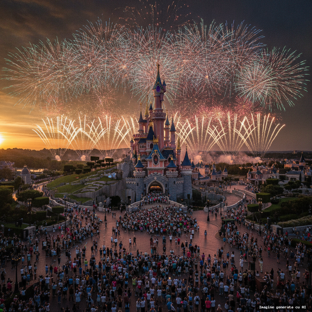 Disneyland Paris: ghid complet pentru o vacanță reușită în 2026 (imagine generată cu AI)