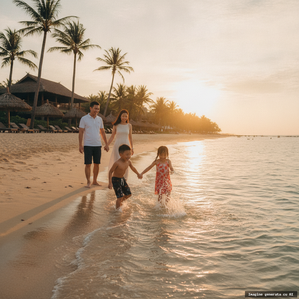 Plaje în Vietnam pentru familii: ghidul vacanței perfecte (imagine generată cu AI)