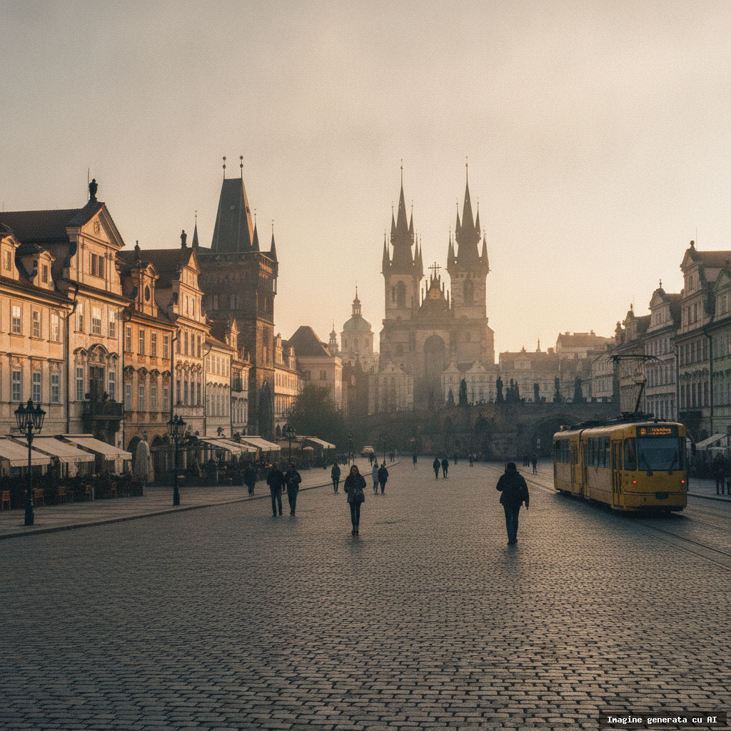 Ce să vizitezi în Praga în 2 zile: itinerariu complet de weekend (imagine generată cu AI)